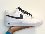 Coloured Swoosh Custom Air Force 1 (Black) - CustomSneakersGB
