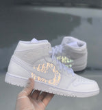 Dior reflective Jordan 1 - CustomSneakersGB