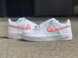 Louis Vuitton Inspired Air Force 1 Junior (Pink/White LV) - CustomSneakersGB