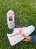 Coloured Swoosh Custom Air Force 1 (pink) - CustomSneakersGB