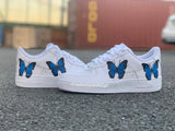 Butterfly Customs Air Force 1 (Blue) - CustomSneakersGB