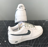 Coloured Swoosh Custom Air Force 1 (Grey) - CustomSneakersGB
